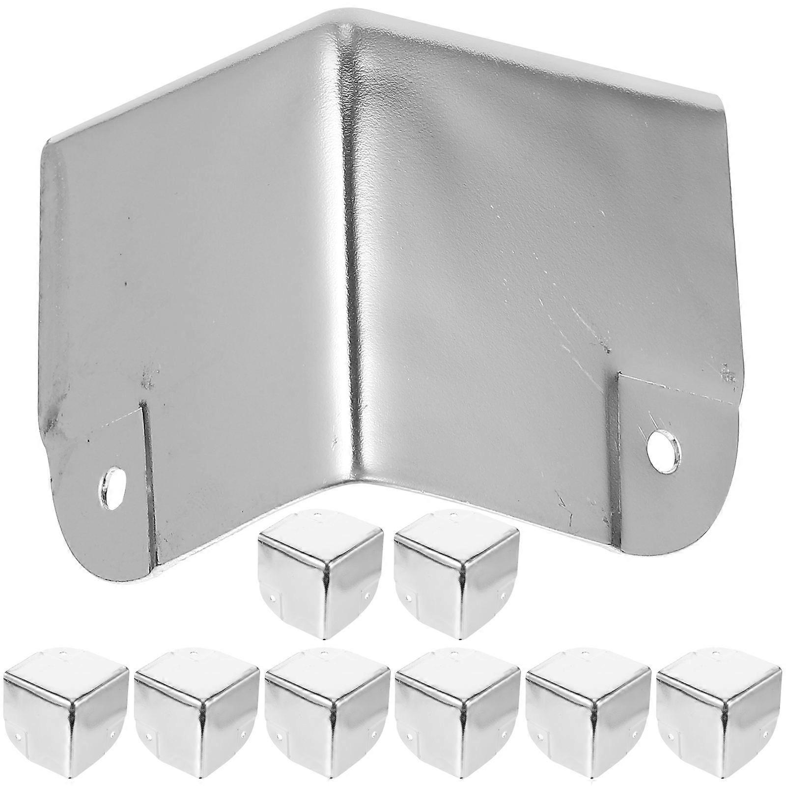 Cabinet Protector Decorative Edge Silver 35mm X 35cm Iron For Tool Boxes 10Pcs