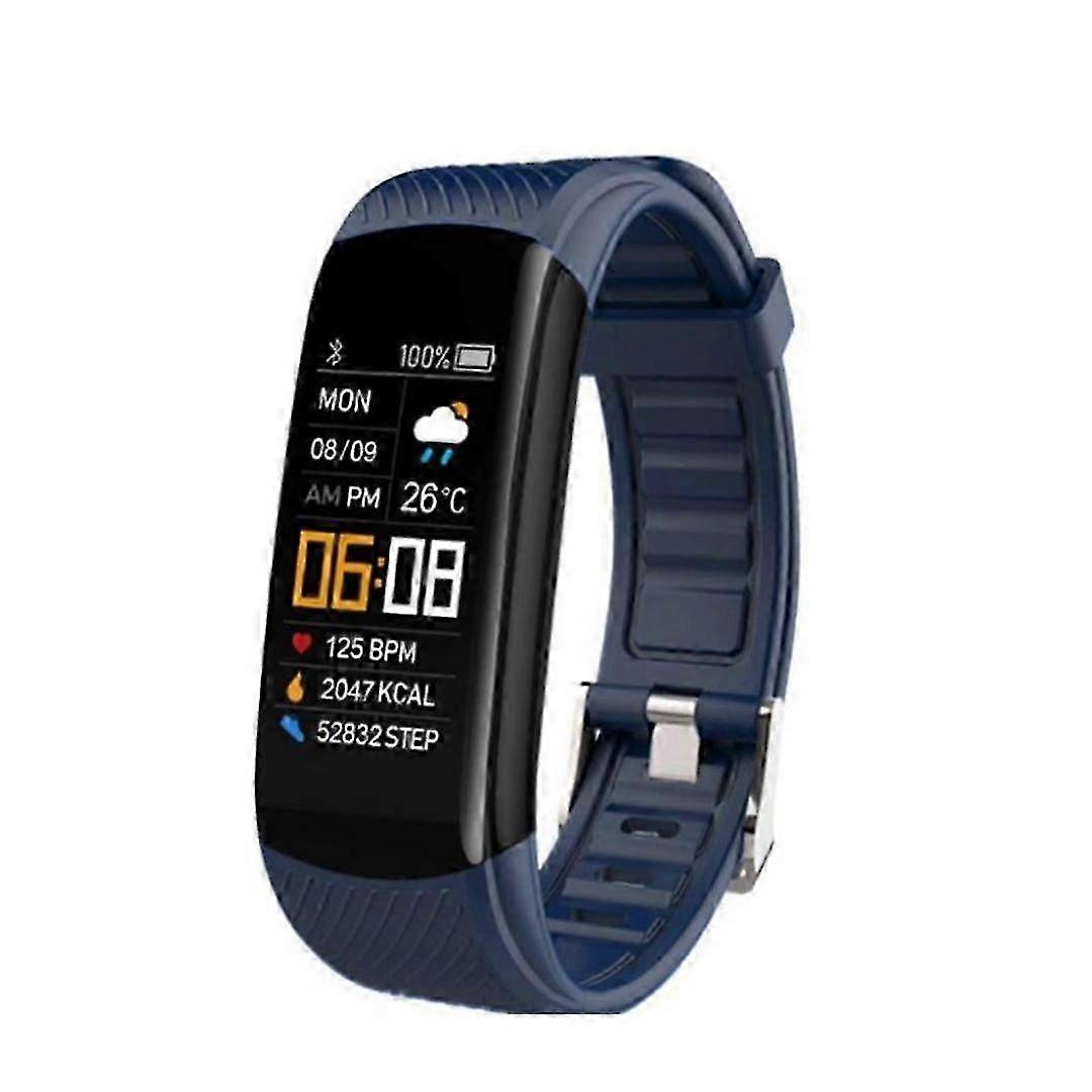 متتبع اللياقة البدنية ، ساعة ذكية مع معدل ضربات القلب ضغط الدم درجة حرارة الجسم ومراقبة النوم ساعة صحية لهواتف Android iOS للرجال والنساء