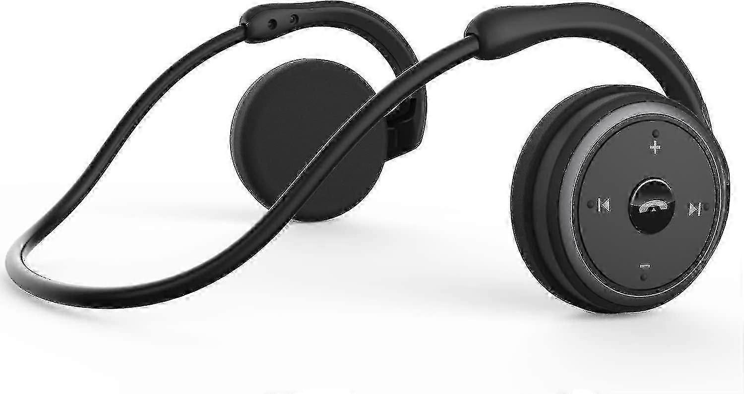 Small Bluetooth Headphones Wrap Around Head - Sports Wireless Headset with Built In Microphone and C