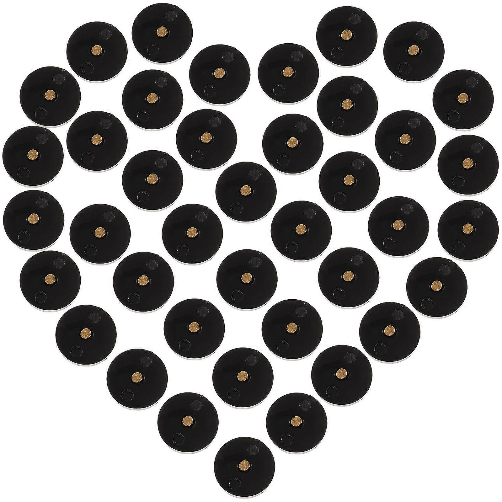Durable Plastic Pin Backs for Brooch Tie Badges with Locking Clasp 50 Pieces Black