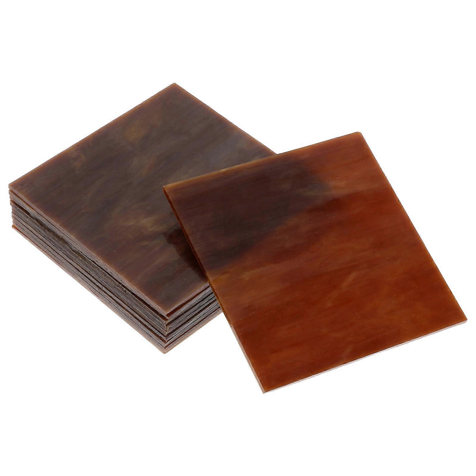 Glass Tiles For Crafts Bulk Stained Glass Sheets Beginners Decorative Panels 10Pcs