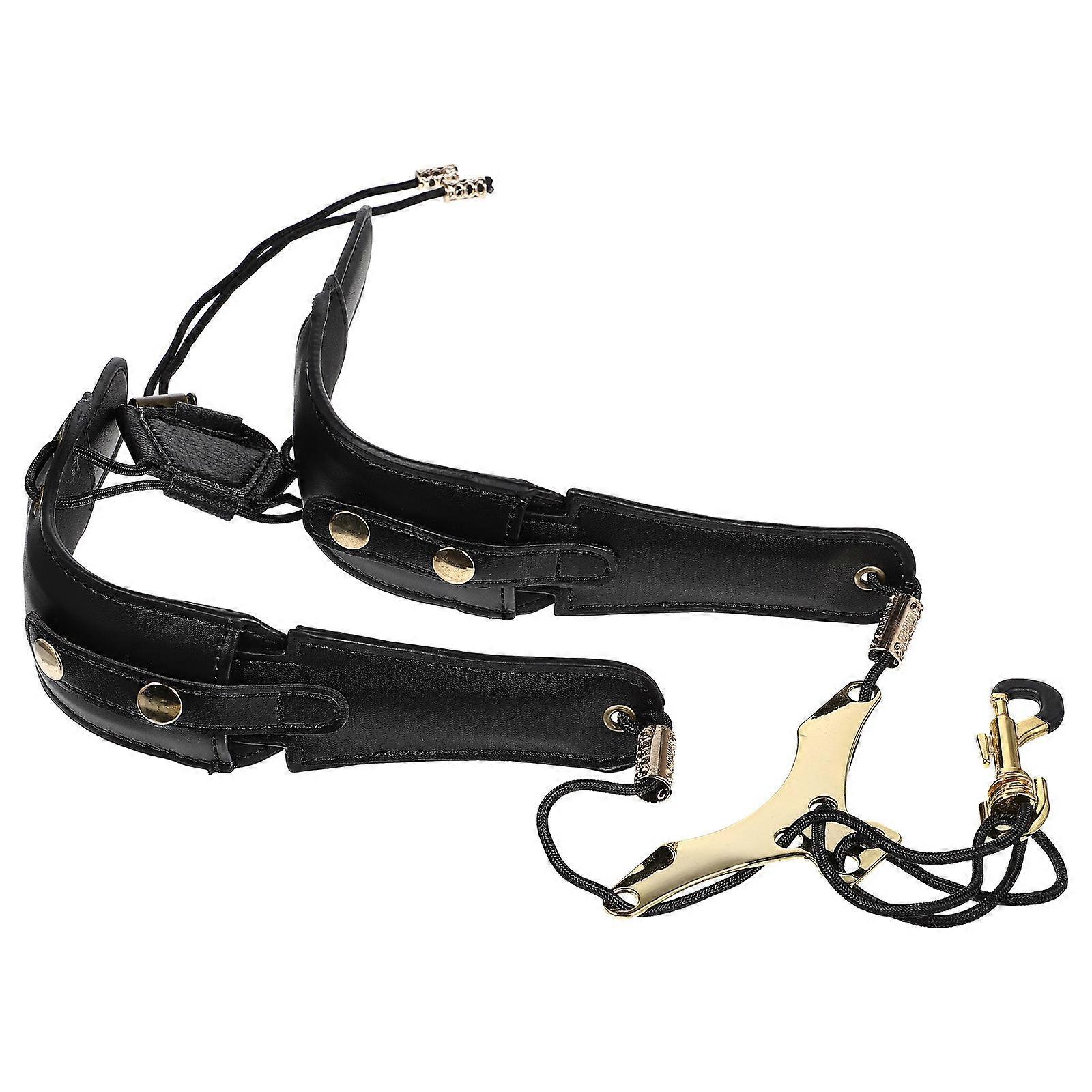 Comfortable Padded Saxophone Harness Strap for Alto, Tenor, and Soprano – Durable Design with Maximum Shoulder Support for Students and Adults