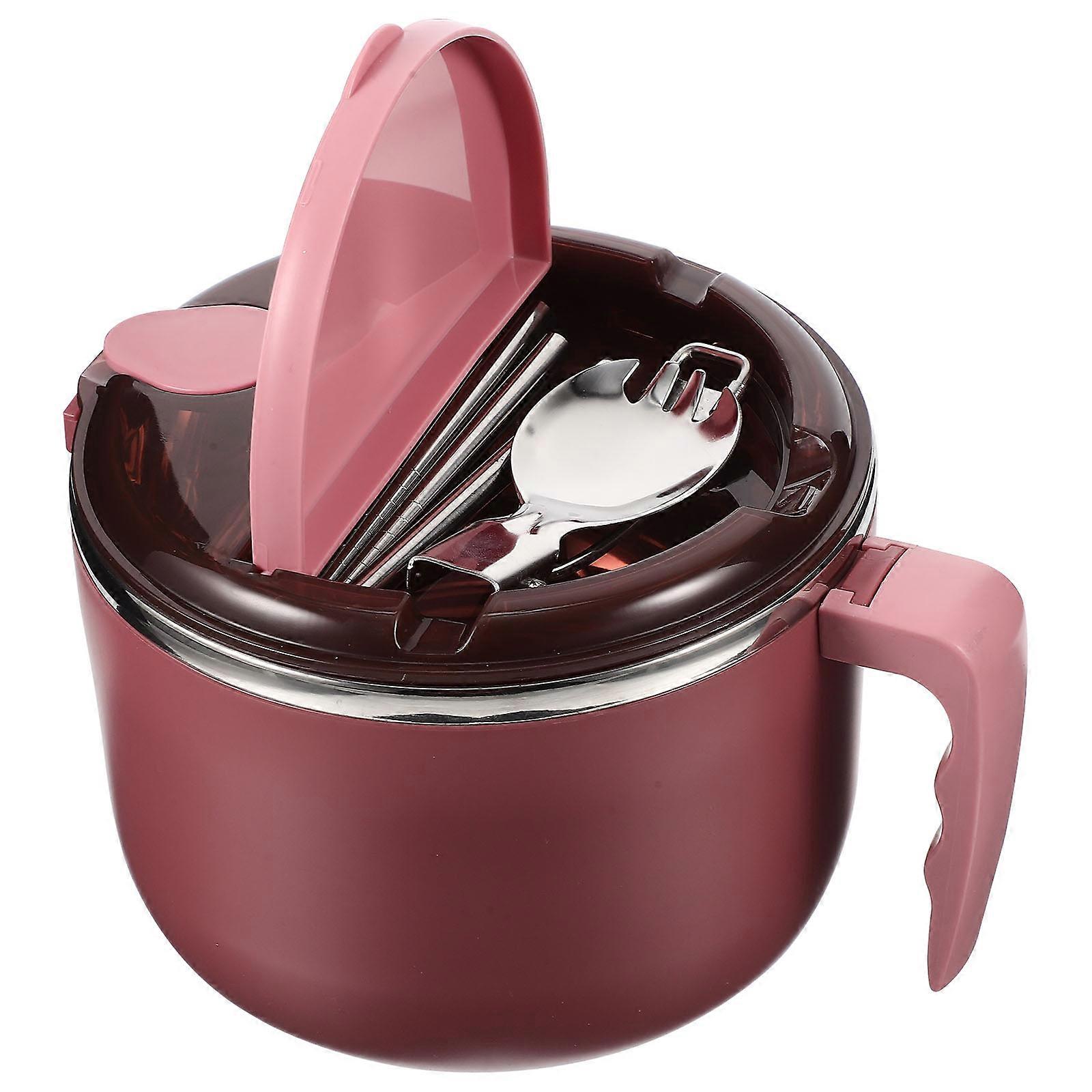 1 Set Reusable Noodle Bowl with Sealing Function Includes Tableware Multi Function Noodle Bowl