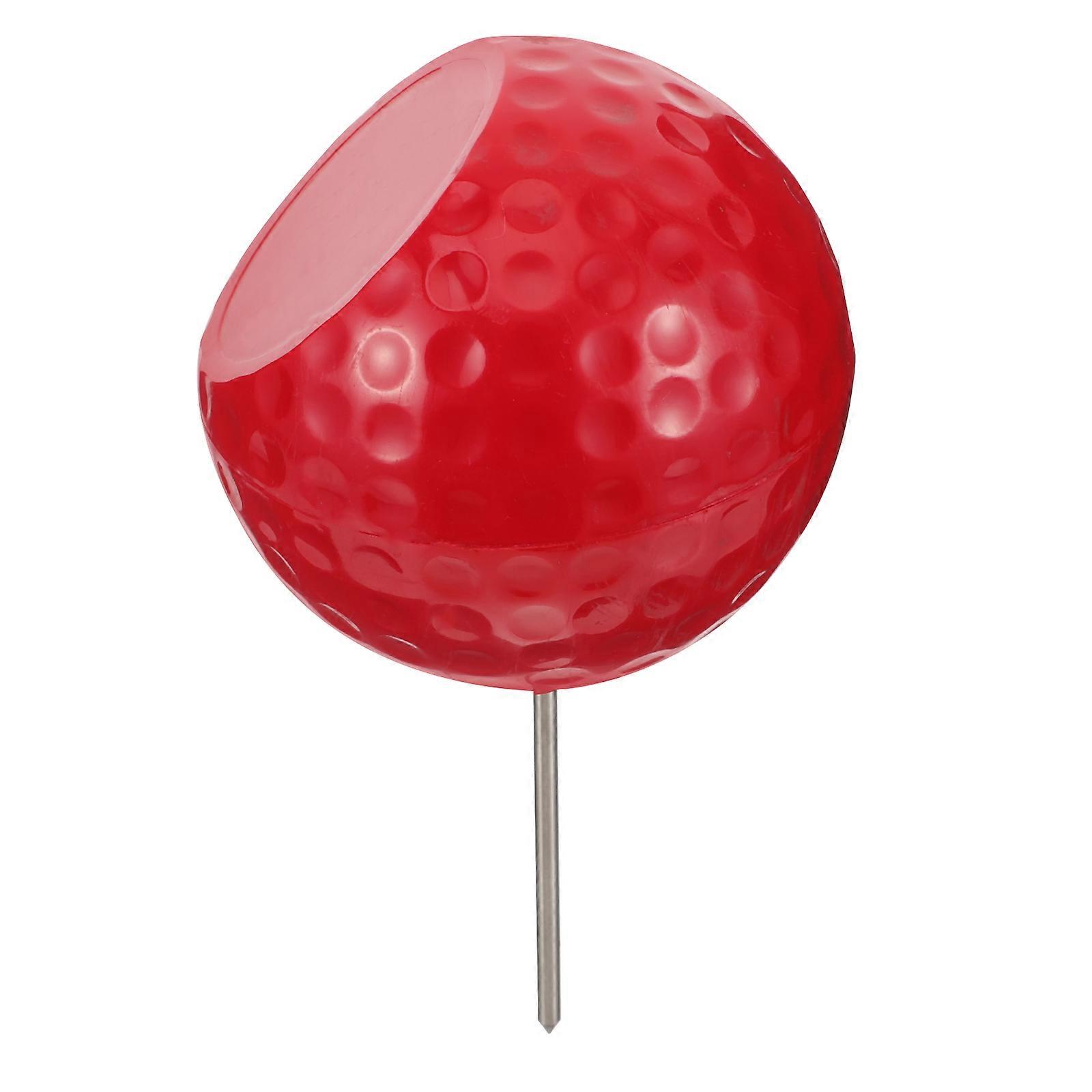 Red Golf Ball Tee Marker for Decor Colored Ball Marker Supply High Durability Not Easy to Deform