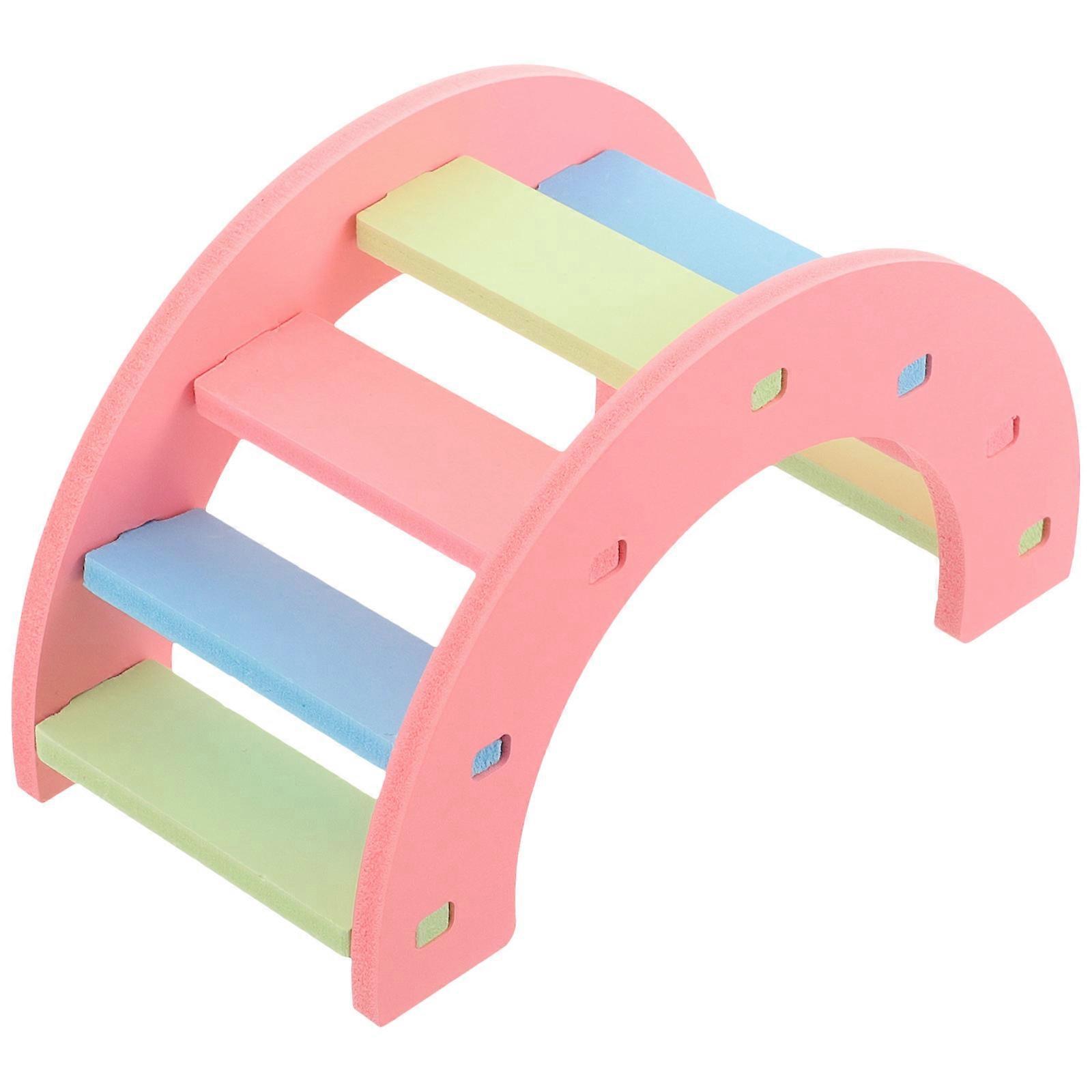 Climbing Pets Hamster Toy Bridge Bendable Bridge For Hamster Pet Owners Arch Shape Exercise 14x8cm 1Set