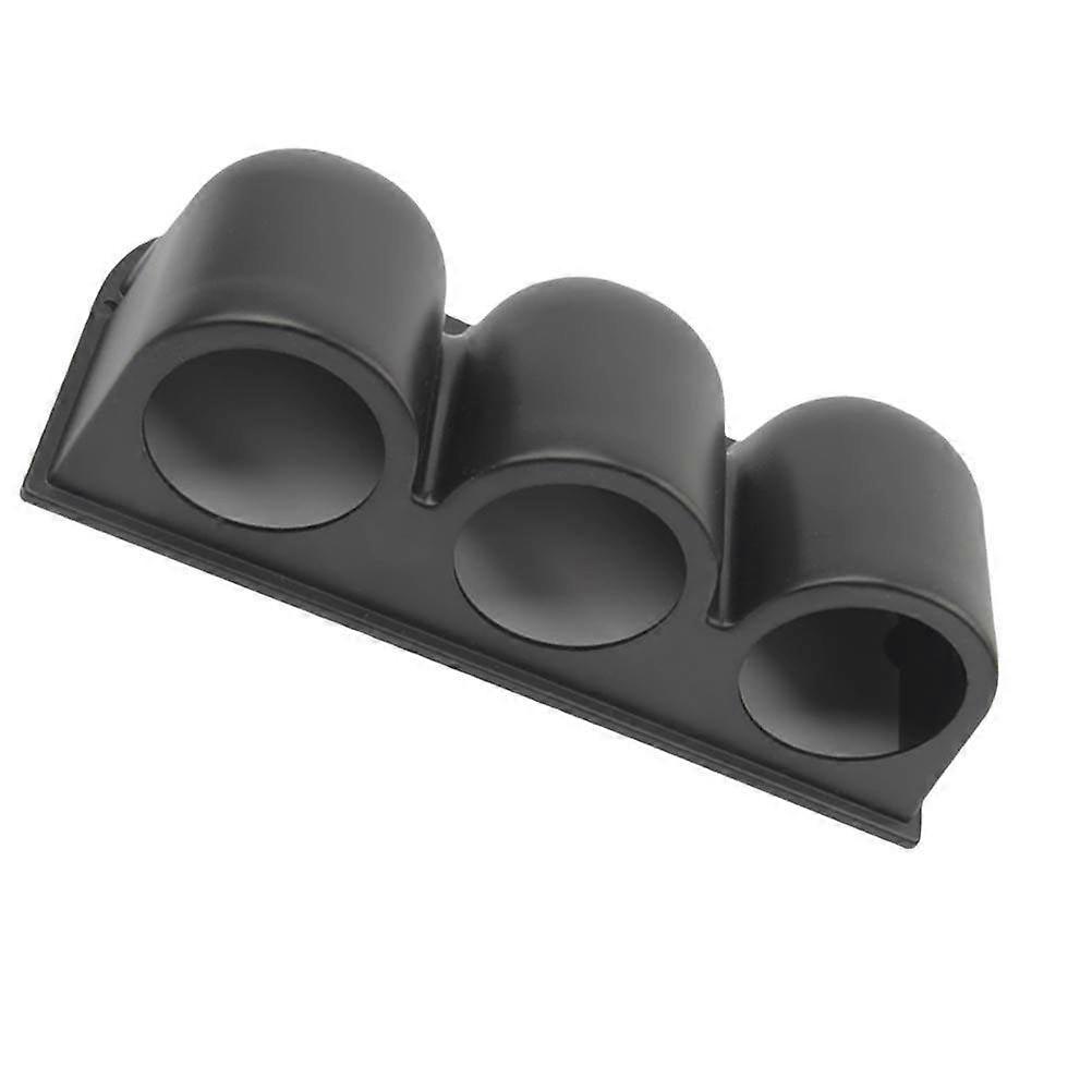 1PC 52MM Car Meter Sockets Car Refitted Universal Instrument Stand Threehole Meter Rack Racing Instrument Mask Black
