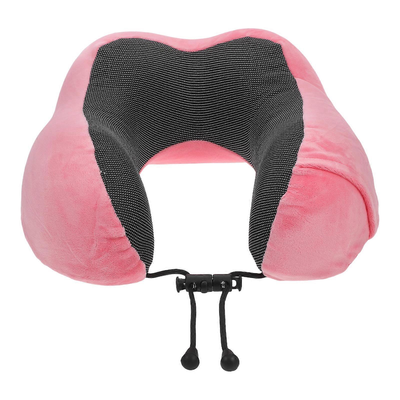 Travel U Shaped Pillow Velvet Material For Comfortable Rest During Long Trips 1Set