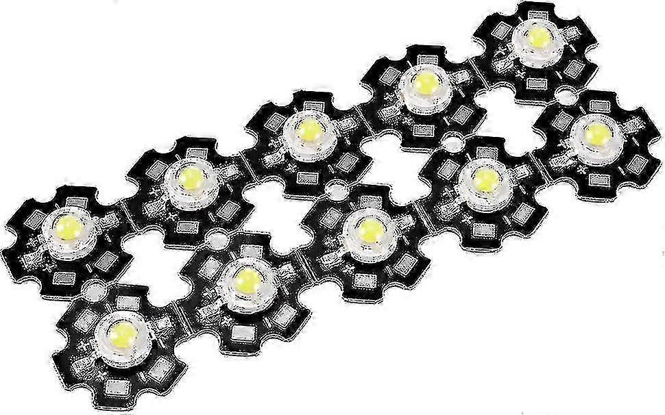 280-350ma 1w بقيادة رقاقة لمبة قطعة خبز ضوء الخرز نقي أبيض فائق السطوع عالية الطاقة للضوء الكاشف 10 قطع SZRH AW