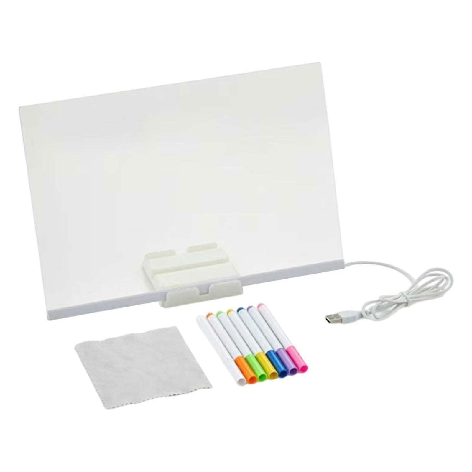 LEDDrawing Board, Erasable Note Tool, Glow Part Feature, Doodle Pad for Kids