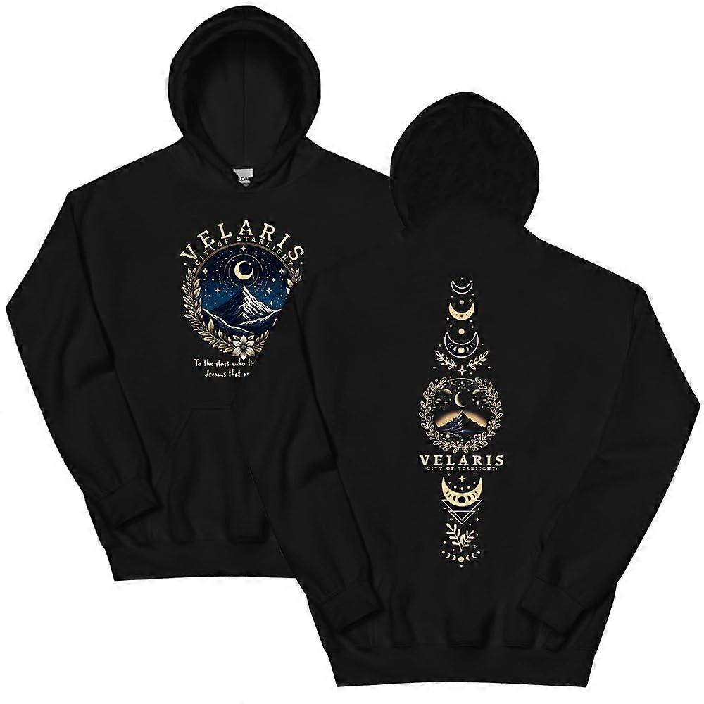 Acotar Night Court Hoodie Velaris City of Starlight Sweatshirt Unisex Graphic Print Pullover Hooded Long Sleeve