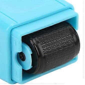 Vertrouwelijke stempel Lichtgevoelige rol Afneembaar raam ABS Materiaal Vertrouwelijke rolstempel blauw