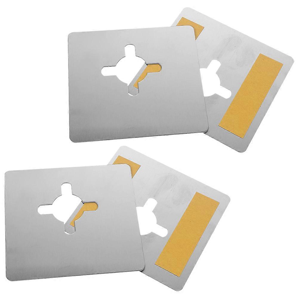 ドアノブ補強プレートドアボルトプレートホテル使用4個ロック強化