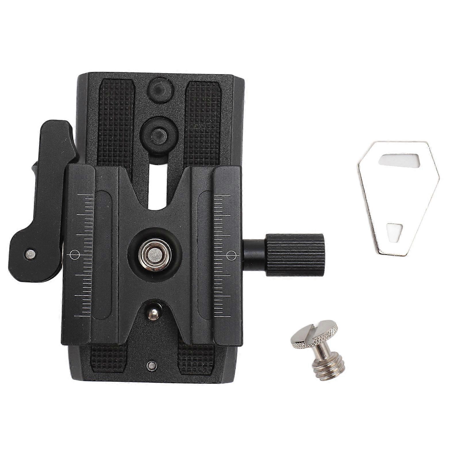 Quick Release Plate Converter to for Arca Mount Base With 1/4in 3/8in Screw Quick Release Plate Converter Adapter for 501HDV 503HDV for Benro S4