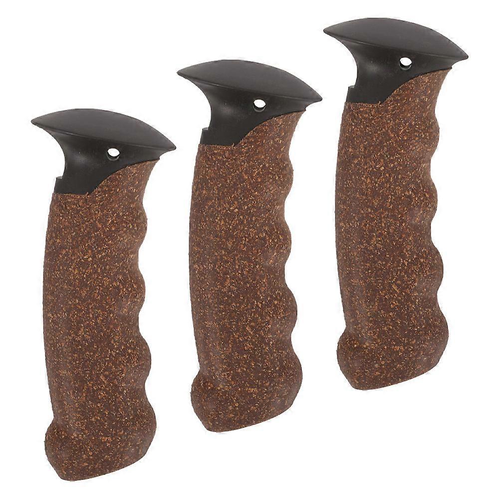 3pcs Trekking Pole Cork Handle Replacement for Hiking Walking