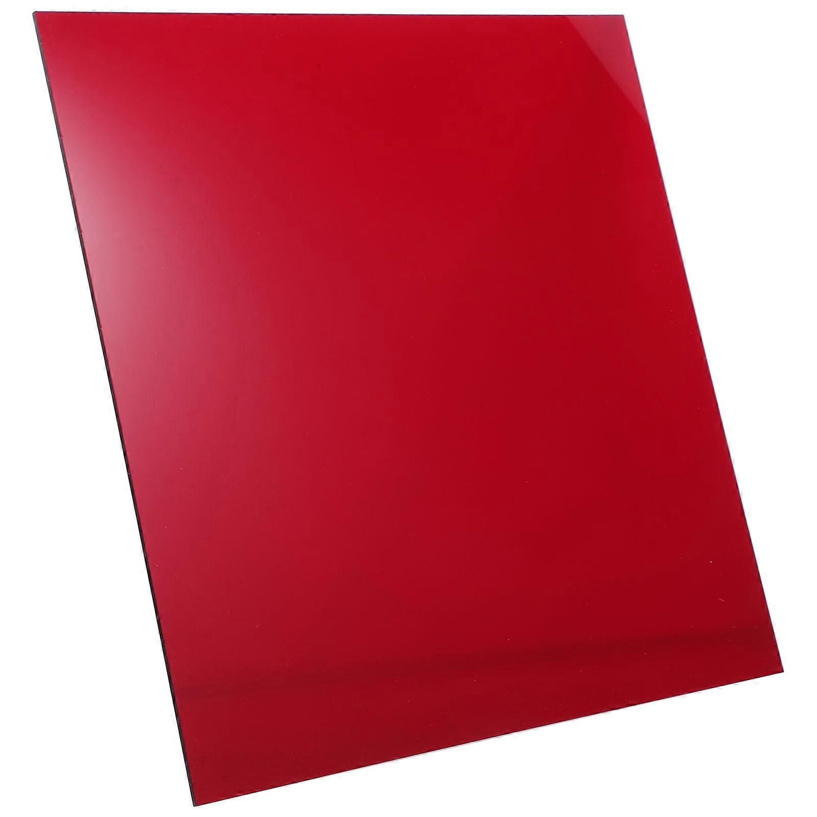 Falpanel piros akril lemez nagy átlátszóság bútorokhoz 30,00X30,00X0,30 cm Hosszan tartó használat 1 csomag