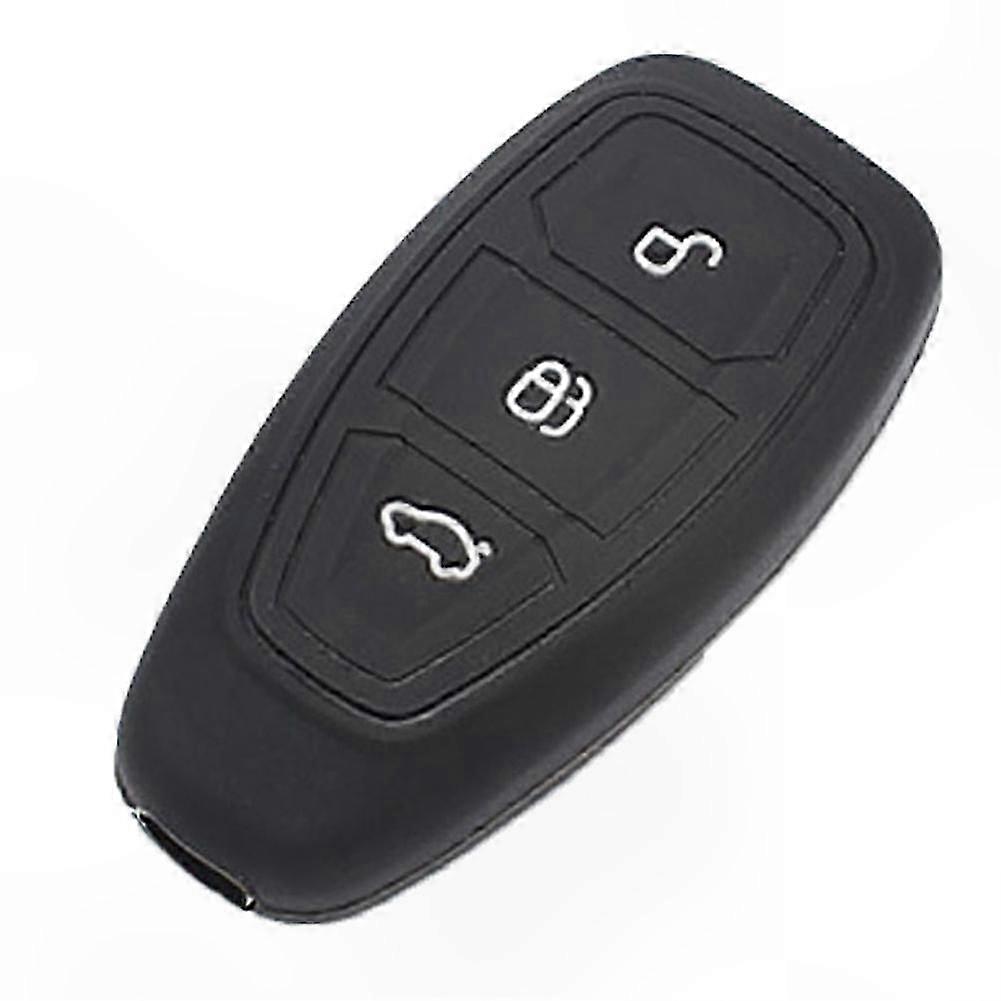 Silicone Key Fob Cover for 3-Button Car Remote - Compatible with Ford Focus, Mondeo, Fiesta
