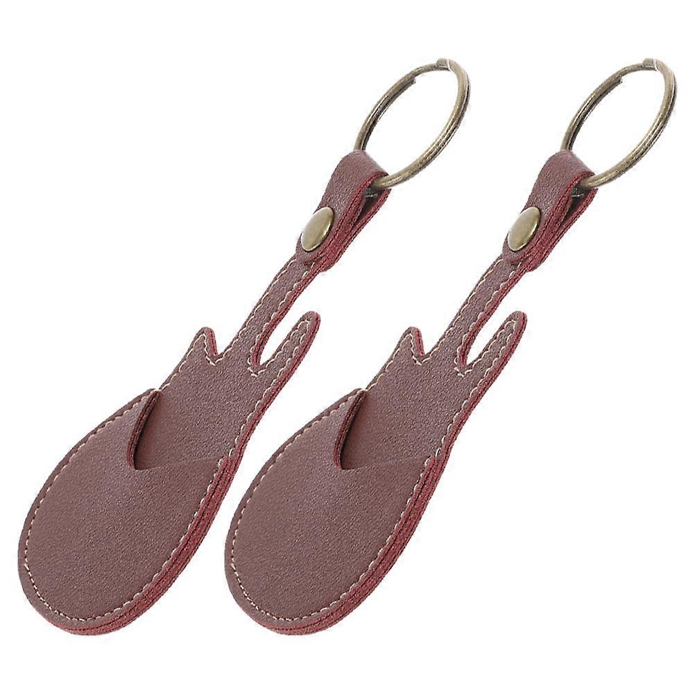 Portable PU Guitar Pick Holder Keychain – Durable, Scratch Resistant Plectrum Storage Case with Strong Keyring for Gigs and Practice
