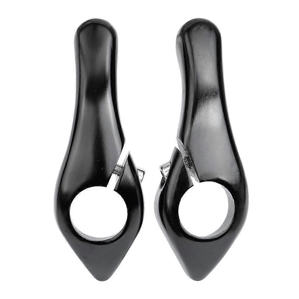 Bike Auxiliary Handlebar Made of Aluminum Alloy for Comfortable Ride Suitable for Most Bikes 1 Pair Black