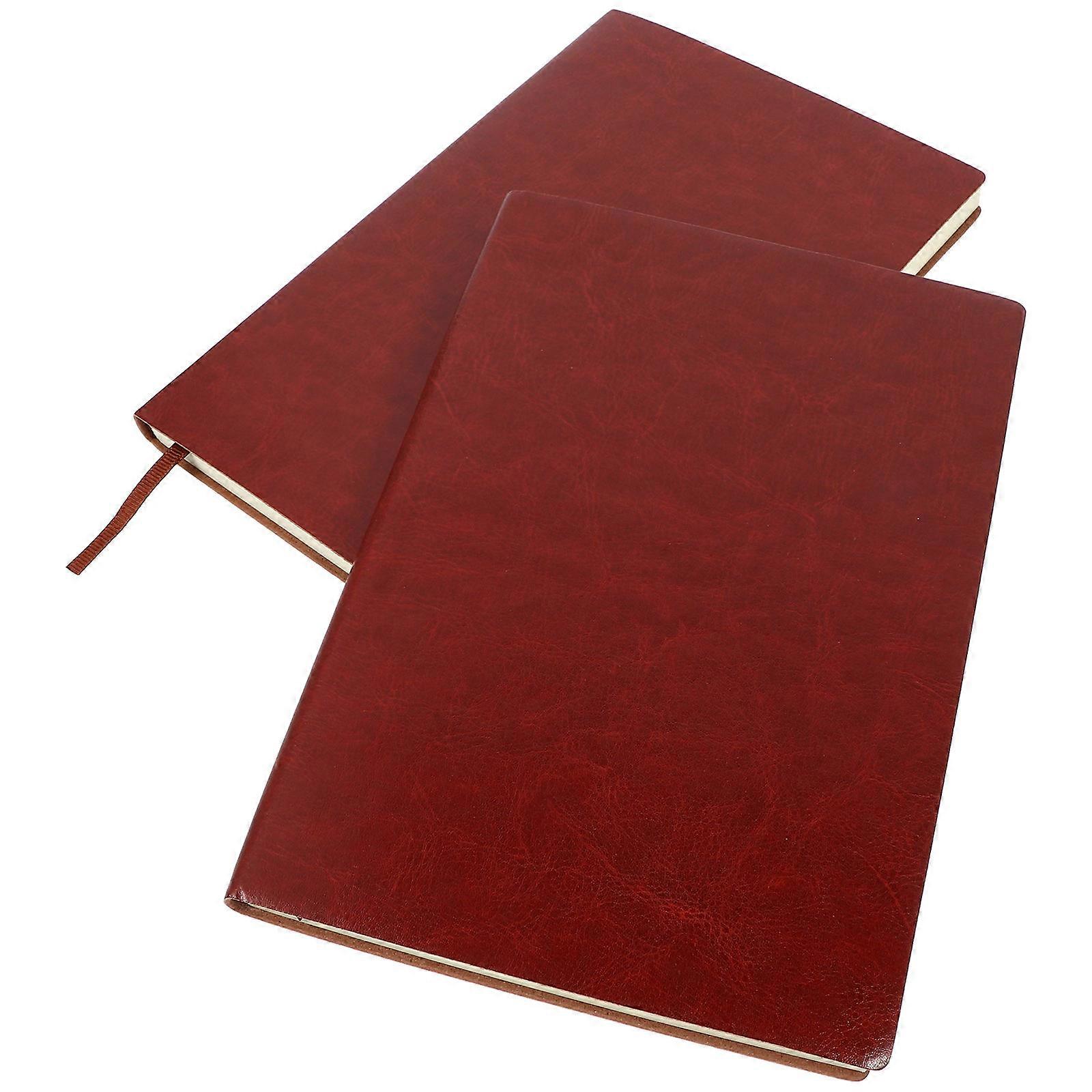 Study Notebook Rectangular Imitation Notepad For Teachers Brainstorming Office Work 21x14.8cm 2Pcs