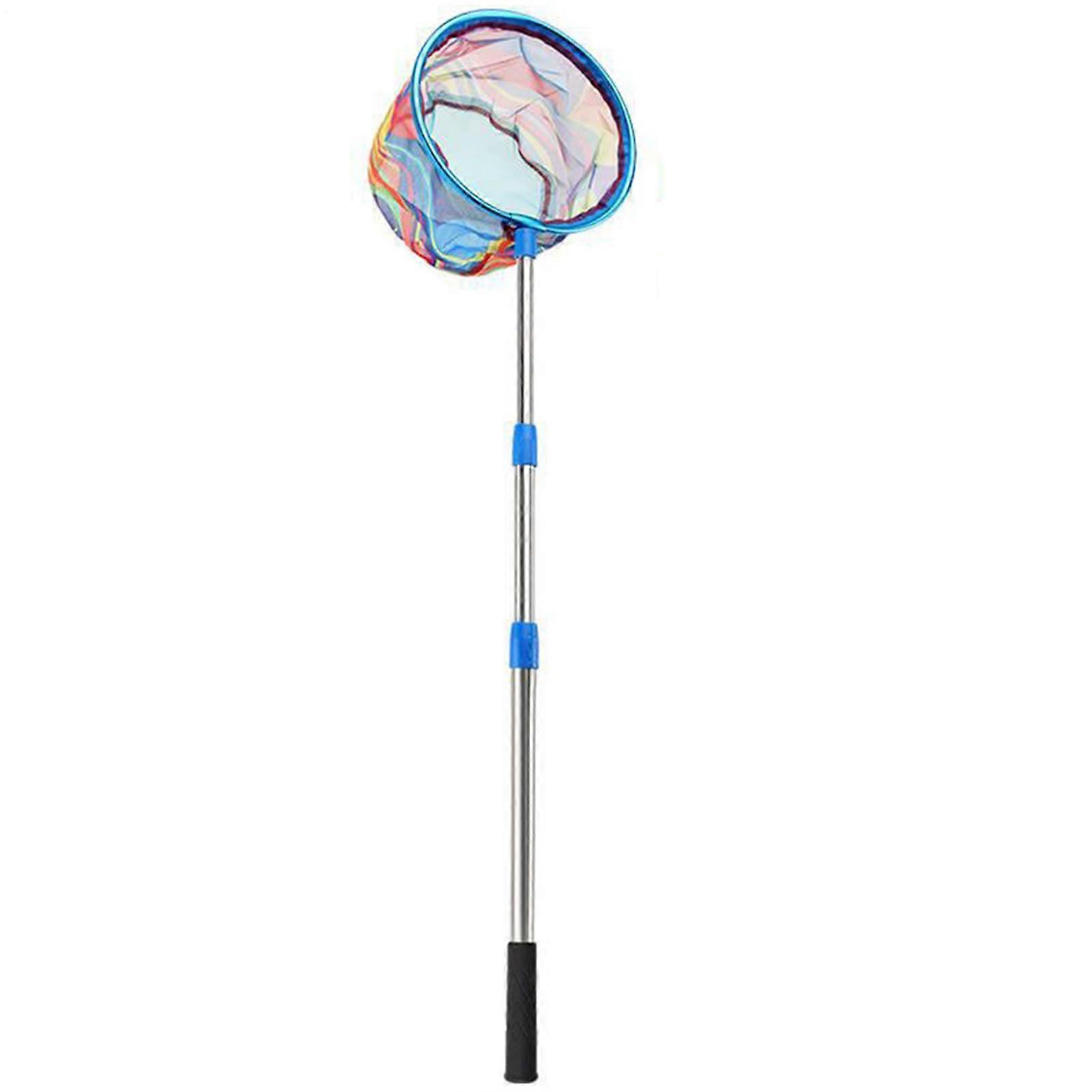 Fishing Net, Toddler Catcher Net, Retractable Handle, NonSlip Grip, Outdoor Use, 66.93 Inches, Blue