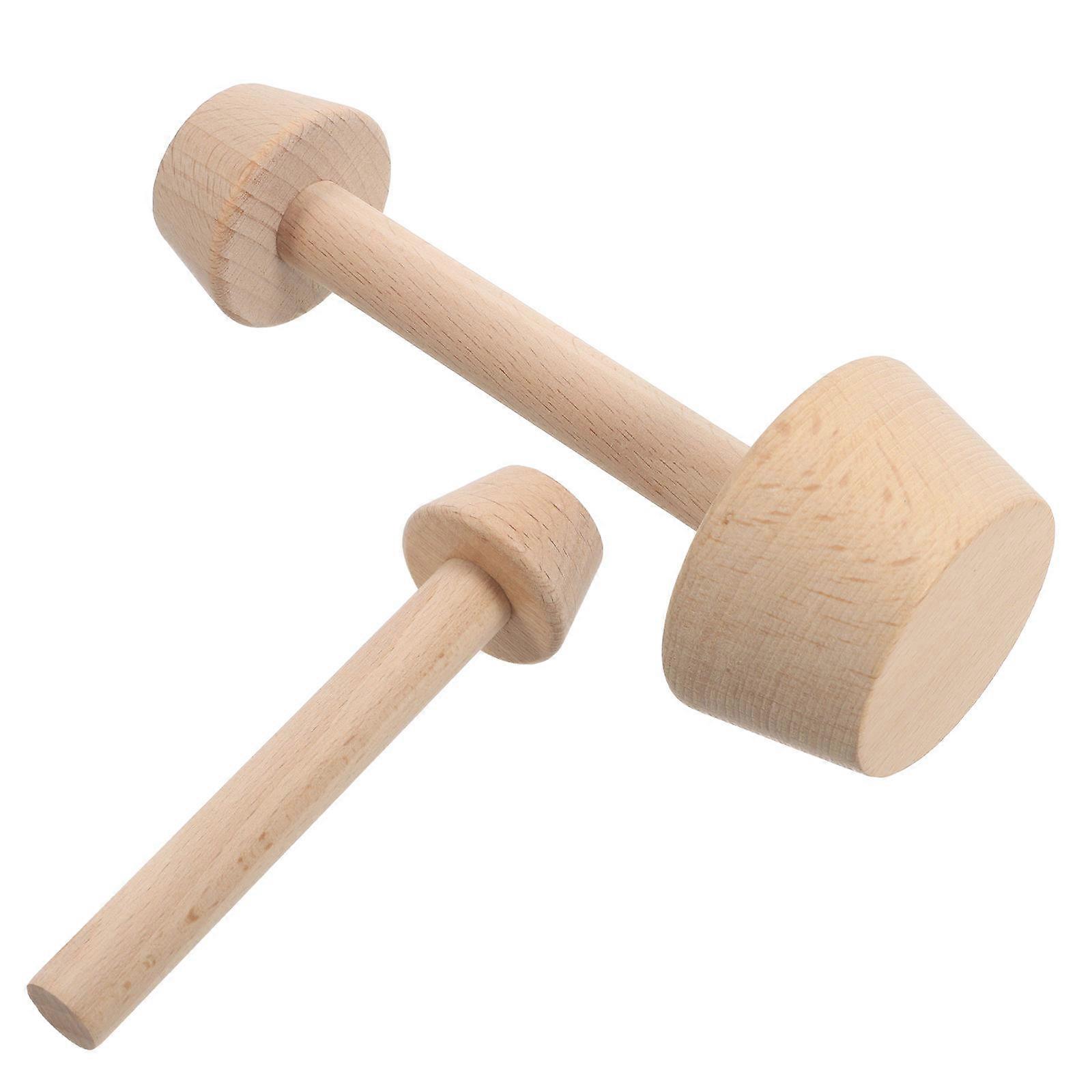 Wooden Egg Tart Molds Set 2 Pcs Double Sided Baking Mould Tool For Home Users In Baking And Pastry Shaping