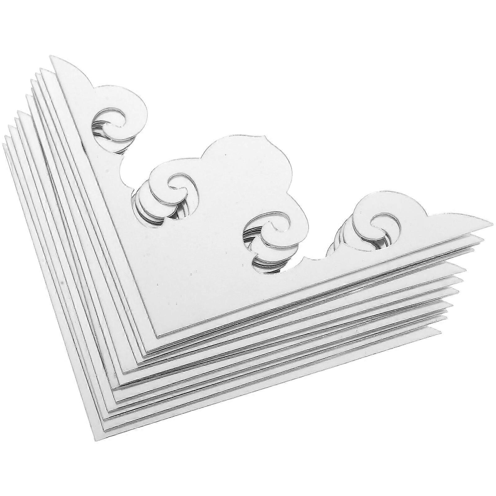 Living Room Decor 3D Square Tiles Stickers Acrylic Space Saving Corner Design Homeowners Background Wall Decoration 12Pcs