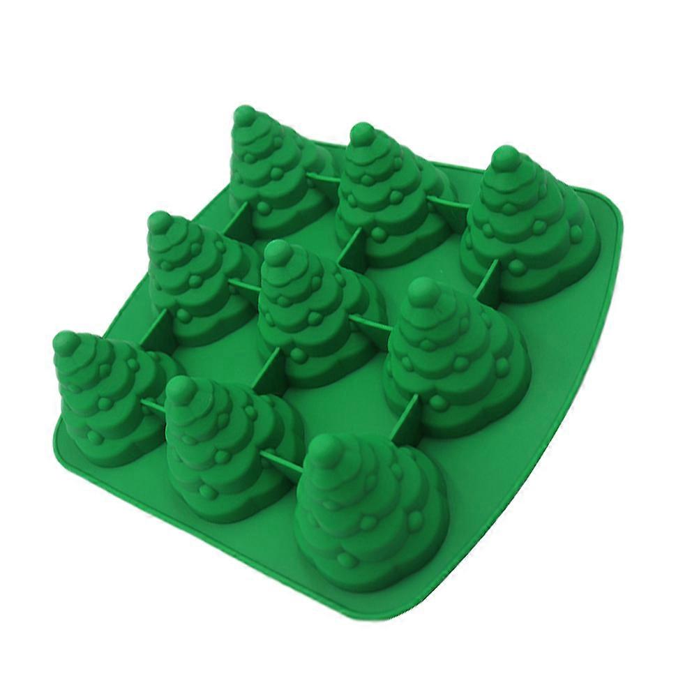 Green Silicone Mold For Jelly Baking Tool Three-Dimensional Design Dishwasher Safe 1Pc