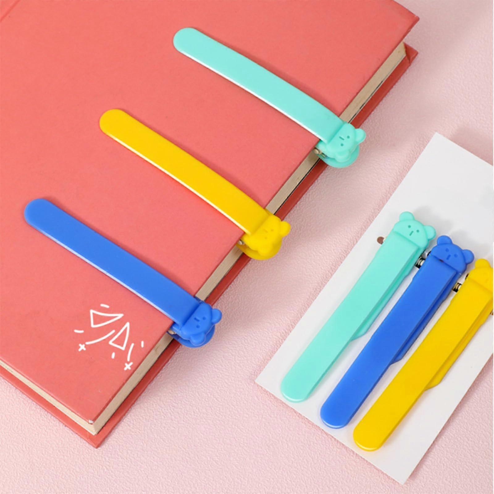 Pack of 6 Automatic Leafing Bookmarks, Children's Bookmarks (Blue, Colour Changing)