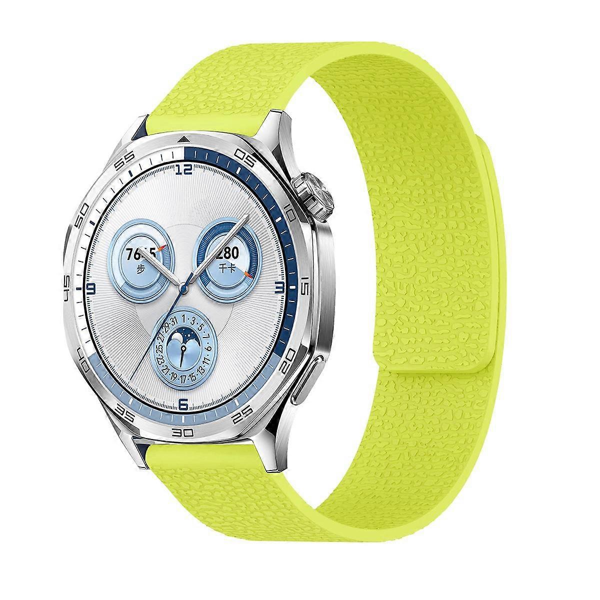 Lychee Texture Soft Magnetic Silicone Watch Band