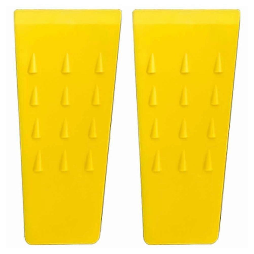 2 Pieces 5.5 Inch Felling Wedges Tree Cutting Wedge with Spikes Tree Cutting Tool Tree Cutting Wedge