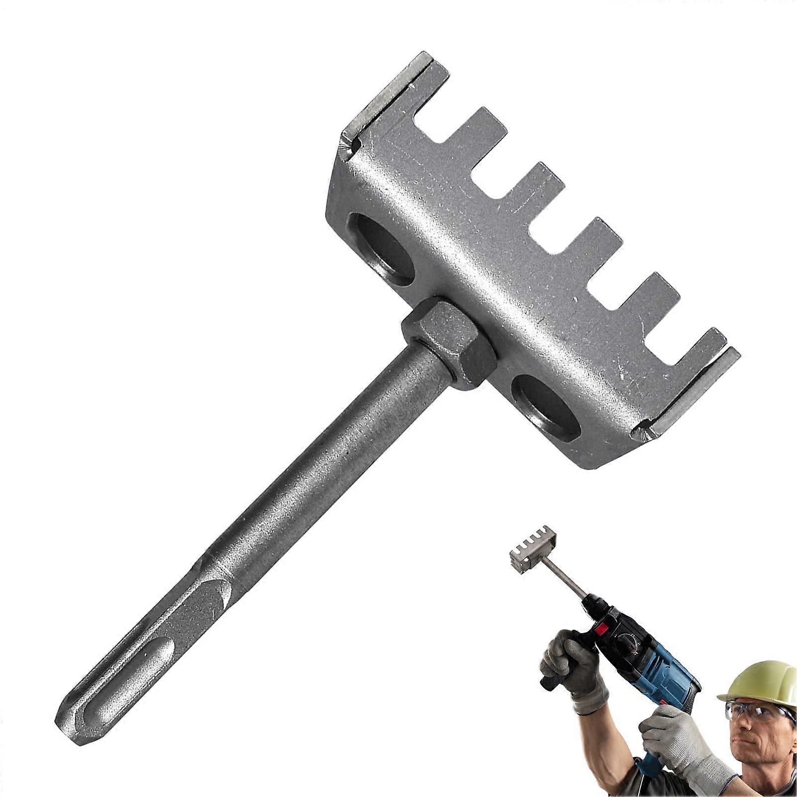 Ergonomic stainless steel precision cutter for rectangular slots in wood and drywall