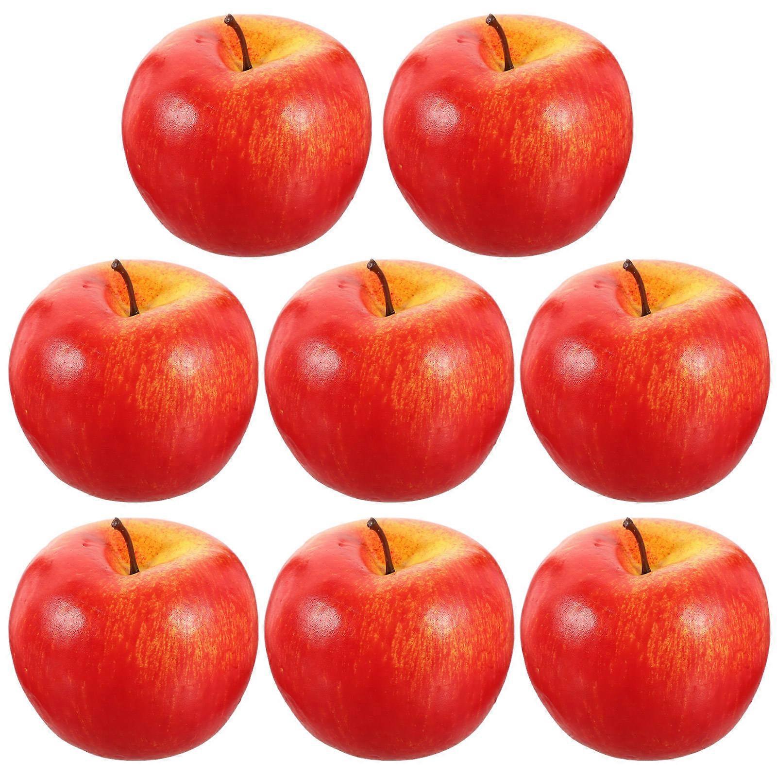 Red Realistic Foam for Decoration with Finish and Magnet Backing 8 Pieces