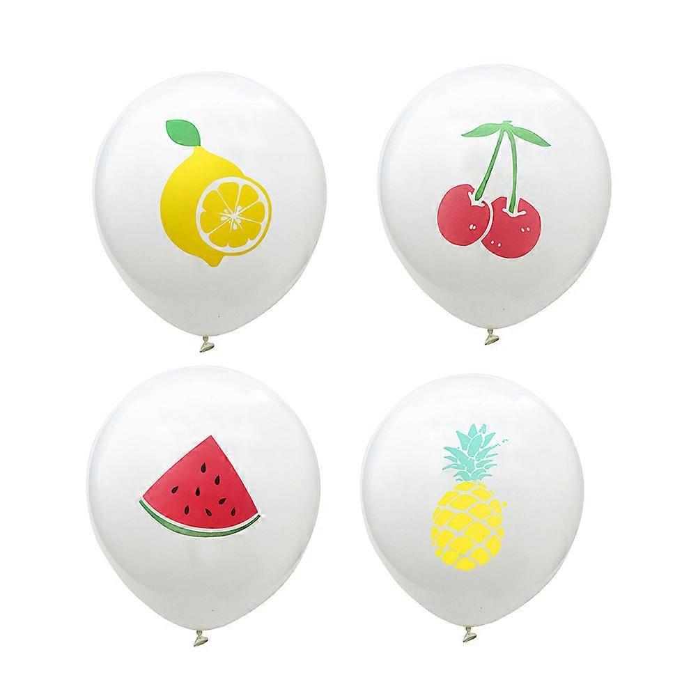 40Pcs Food Theme Balloons With Fruits Printing Design For Holiday Gathering Party Celebration