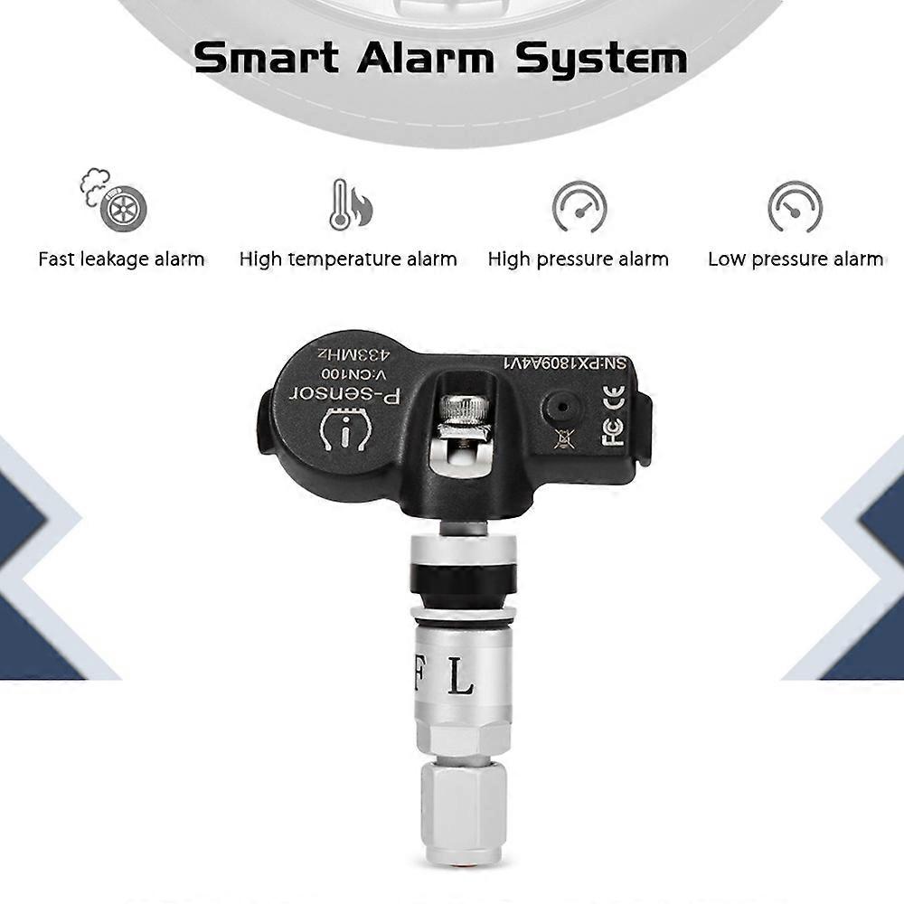USB Tire Pressure Monitor for Android Navigation Tire Pressure Monitoring Alarm System Wireless Transmission with 4 Internal Sensors