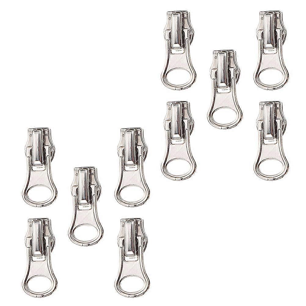 Professional Zipper Pulls 20Pcs Replacement Heads for Coats and Bags Silver Zinc Alloy Featuring Exceptional Durability Suitable for Daily Use