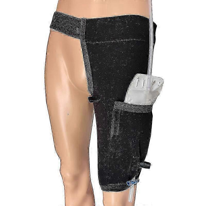Catheter Leg Bag Holder piss Cover with Waist Belt Foley Sleeve for Incontinence Washable and Durable