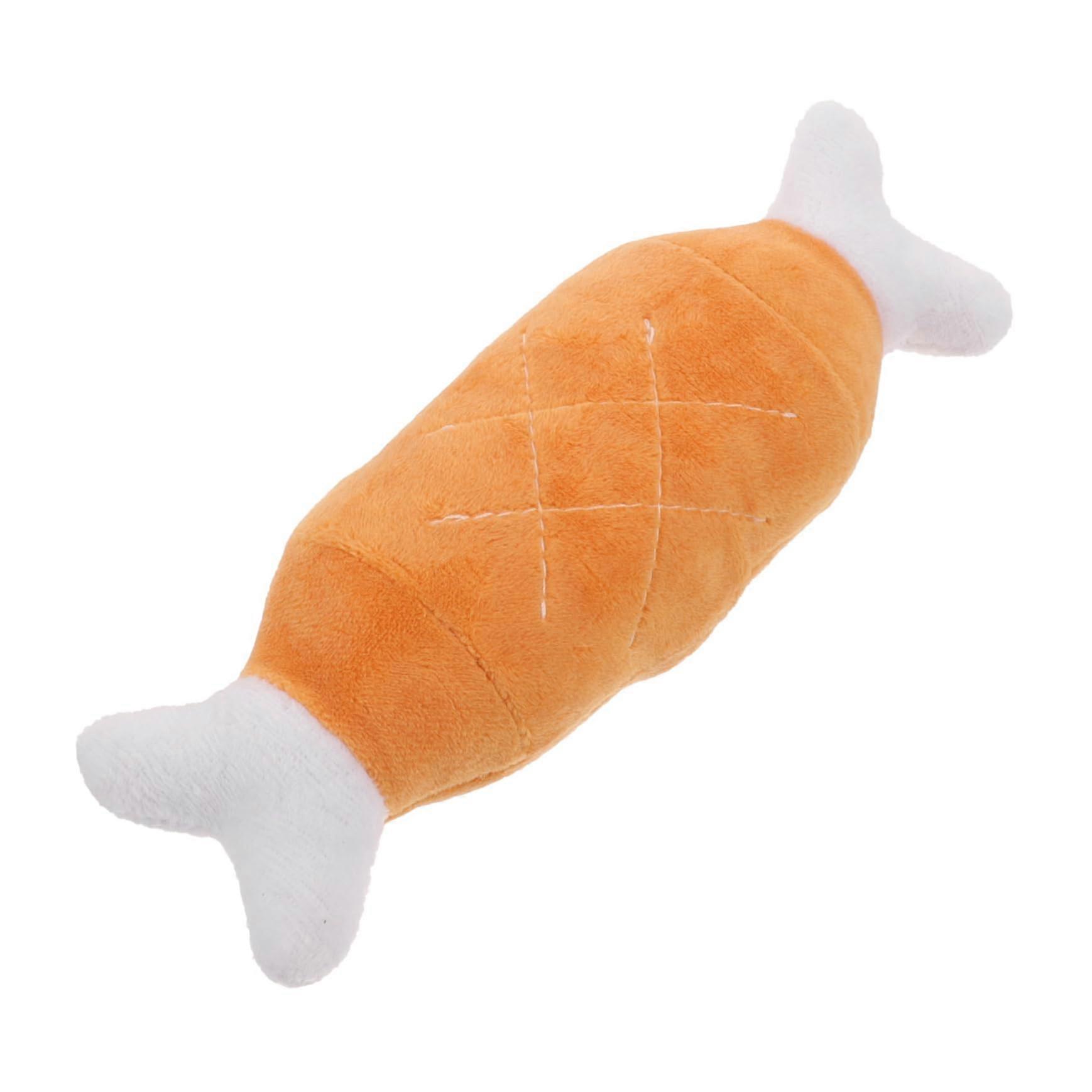 Chew Toy for Dogs Plush with Squeaker Chicken Leg Design Interactive and Durable for Small and Large Dogs Play and Dental Care