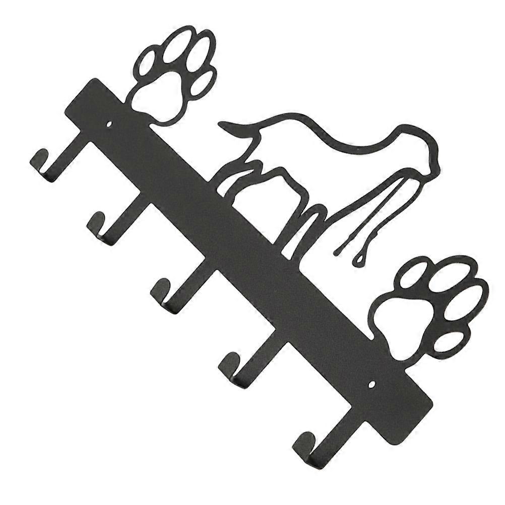 Sturdy Iron Hat Holder With 5 Hooks For Home Decor Multifunctional Key Hanger 1 Set