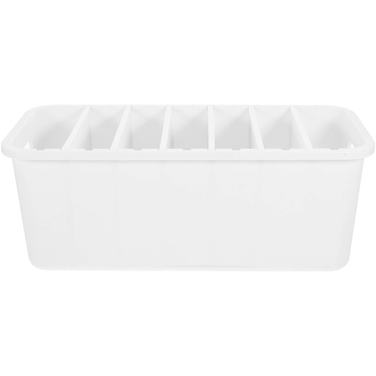 White Underwear Storage Box for Socks Bra and Other Items Made of PP Material Adjustable