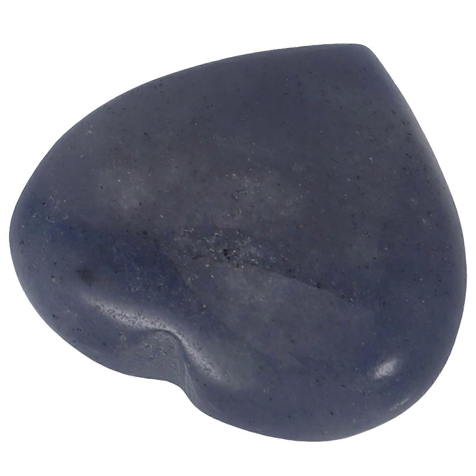 Creative Love Shape Stone Ornament For Home Decoration 2.2X2.2CM Beautiful Blue Color 1Set
