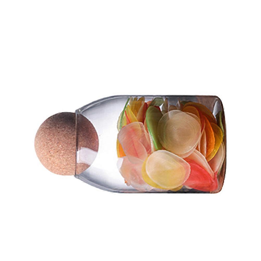 Transparent Glass Storage Jar with Cork Sealing for Food Storage Keeps Cookies Sugar Flour Spices Fresh 800ML