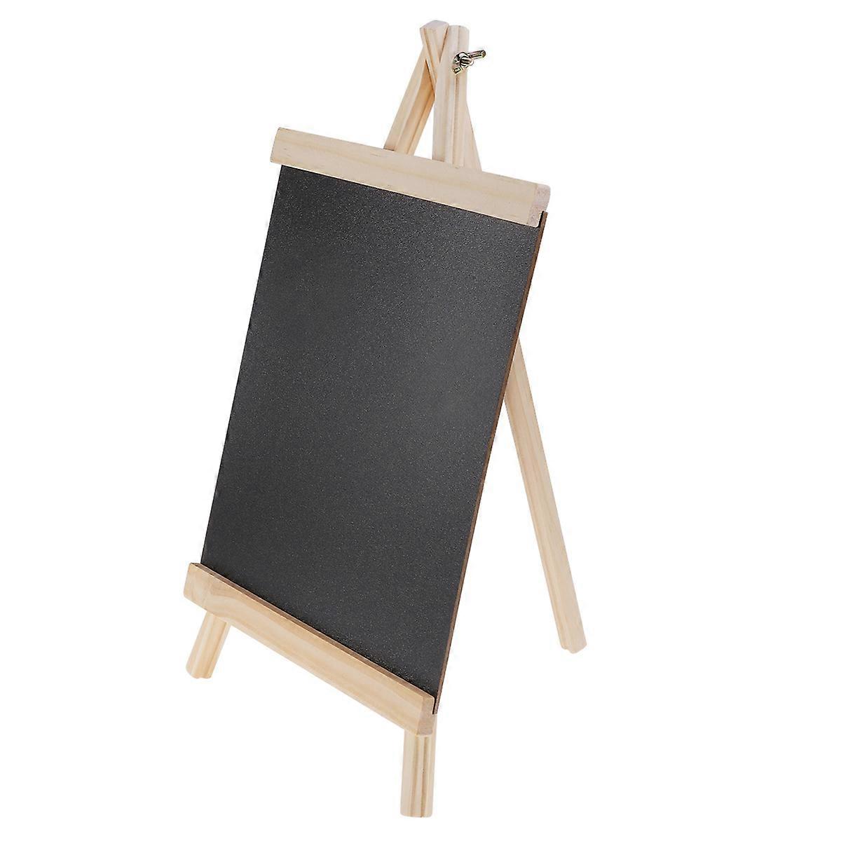 Wooden Mini Chalkboard Message Board with Removable Stand – Erasable Blackboard Sign for Restaurants, Parties, Weddings, and Crafting Activities