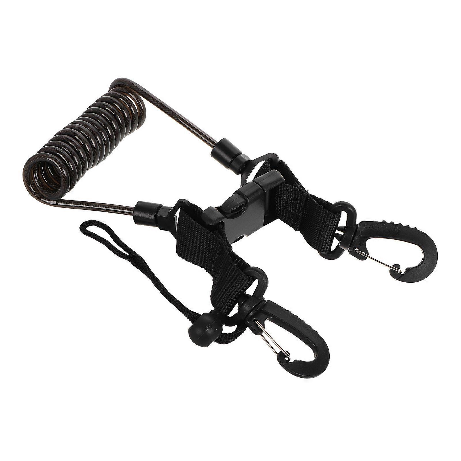 שרוך מצלמת צלילה עם אבזם שחרור מהיר לצילום מתחת למים ובטיחות צלילה 1 יחידות אפור