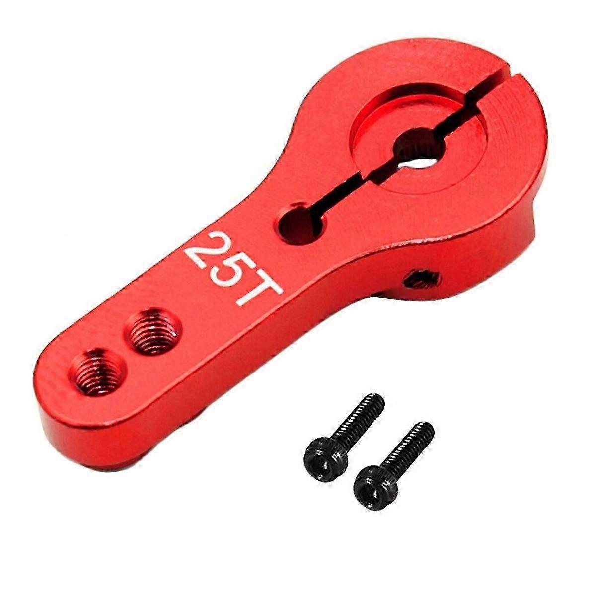 25mm 25T Teeth Half Servo Horn Arm RC Accessory Compatible with Futaba, Ace & TowerPro MG - Essential Red Component for Models
