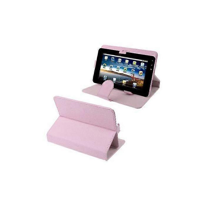 Universal Tablet Case 7' Digital Reader Pastel Pink Leather Design YONIS