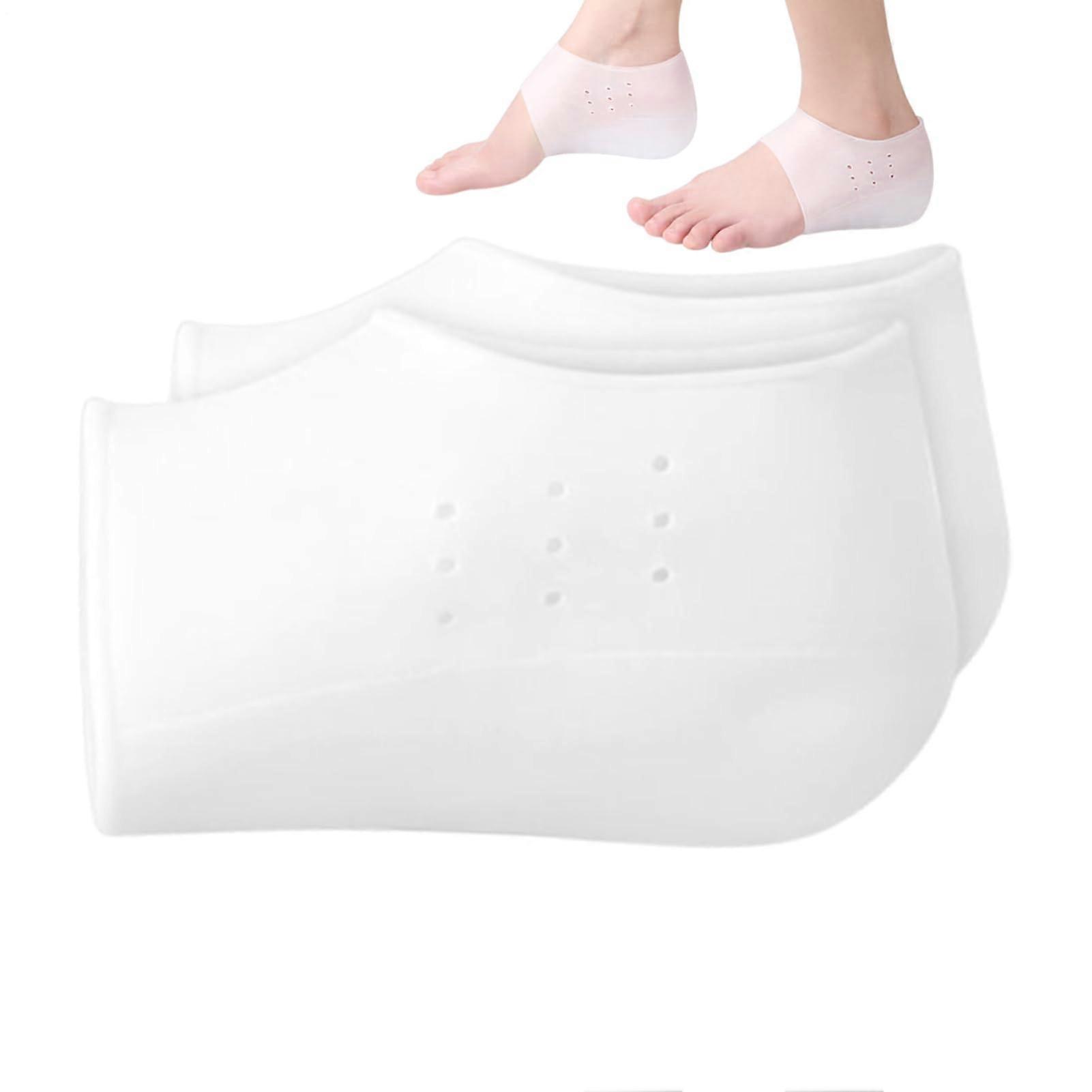 Erhoehende Einlegesohle Elevating Insole - Invisible Heel Lift Pads - Height-Enhancing Insoles - Adjustable Lift - White