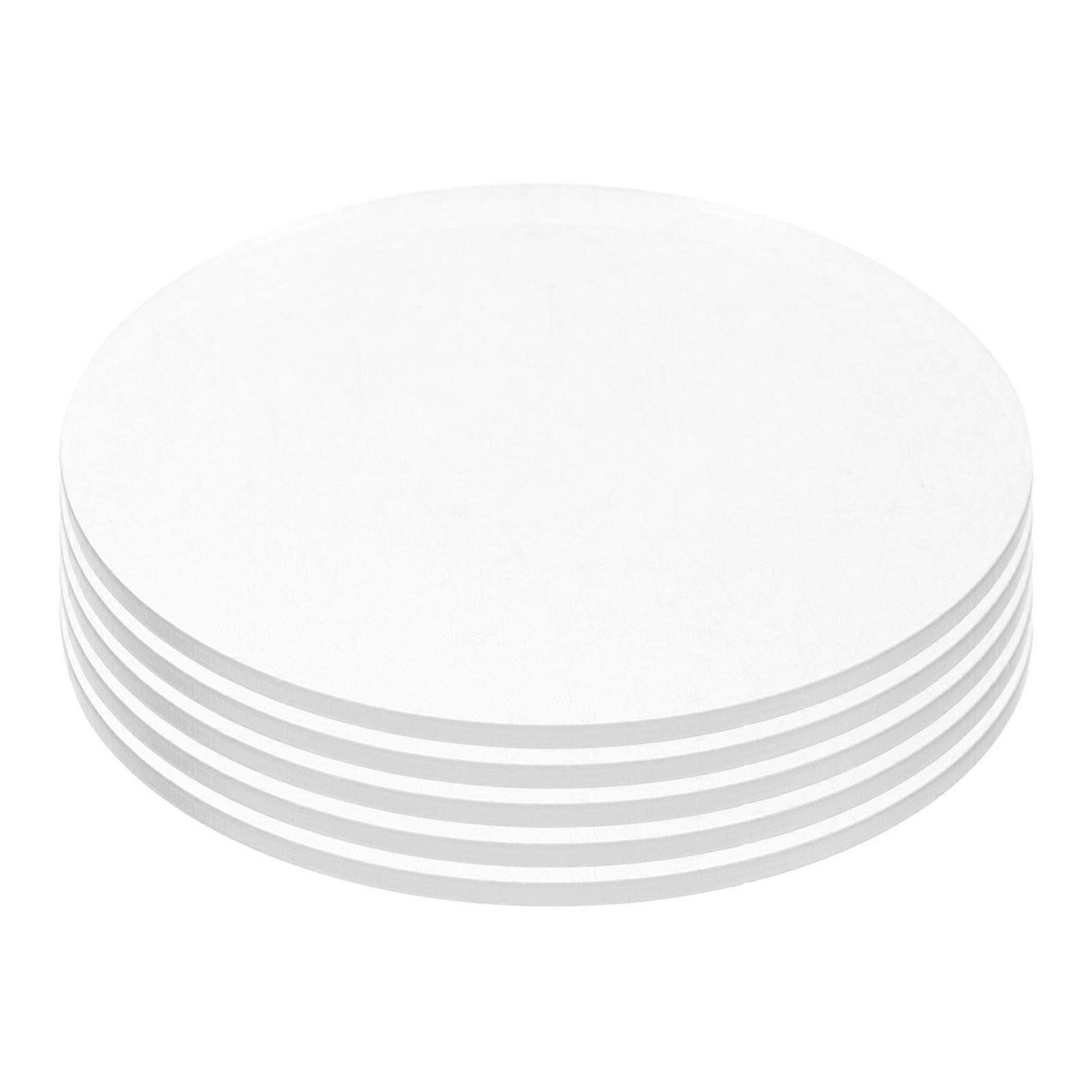 5pcs Transparent Acrylic Board Round Acrylic Sheet Round Circles for DIY Projects