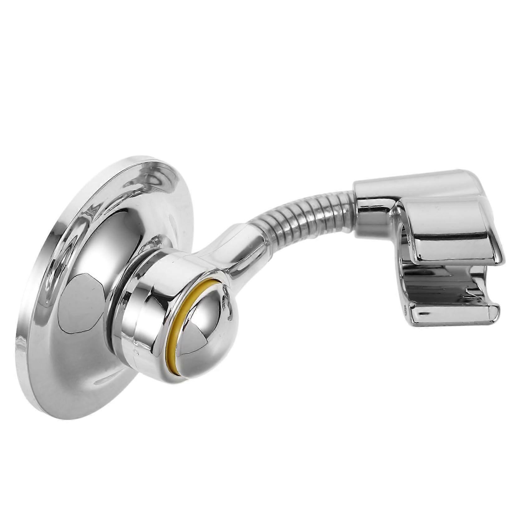 Adjustable shower head holder with adhesive mounting, waterproof and durable design