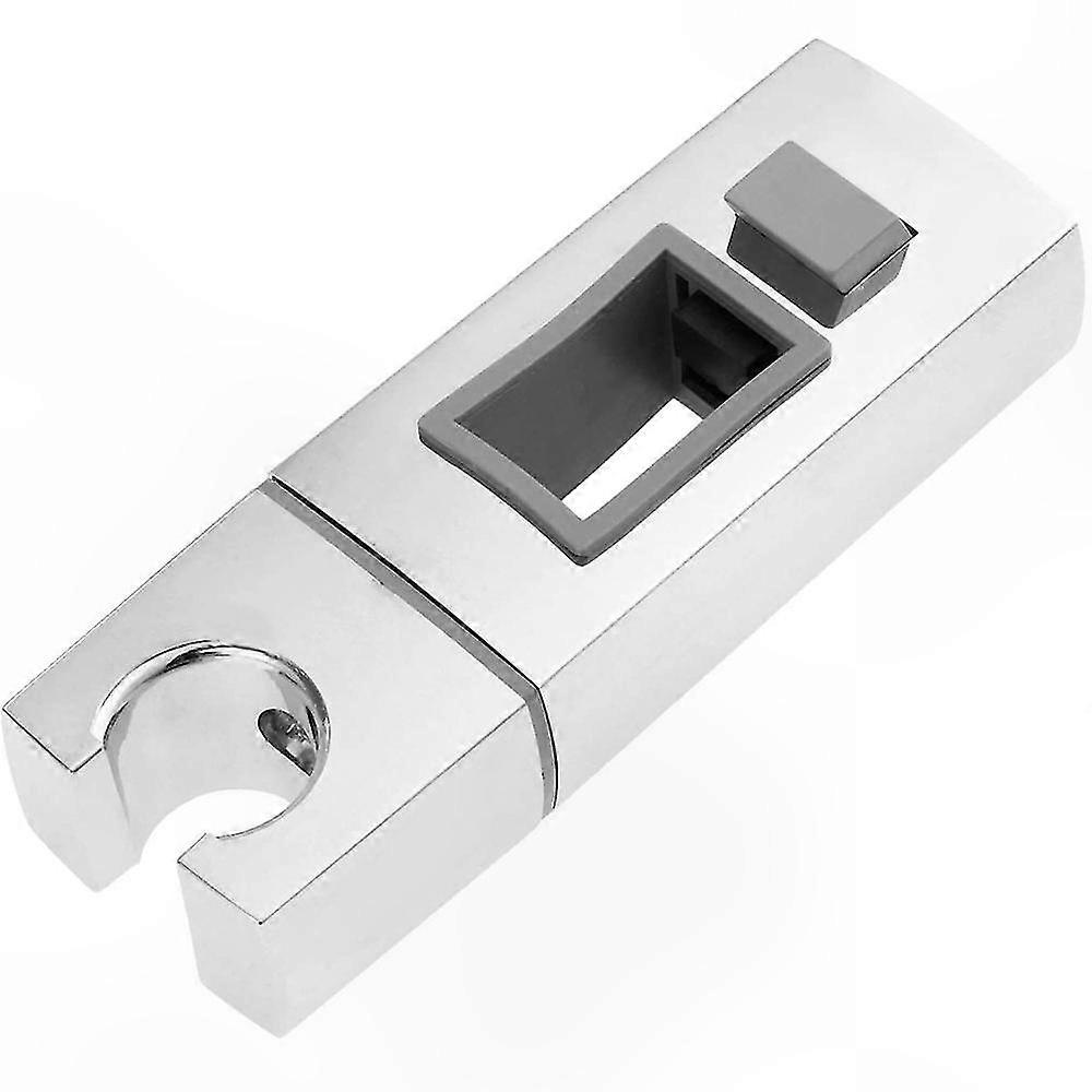 Adjustable Shower Head Slide Bar Holder, 18 x 30mm Rectangular Rail Mount, Replaceable Square Handheld Shower Bracket, 11.8 x 4 x 2.3cm