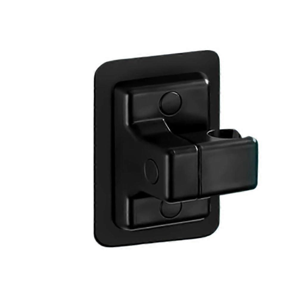 Non Punching Handheld Shower Stand ABS Adjustable No Drilling Wall Mount Bracket Black G1334A for Bathroom Use